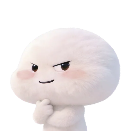 +Fit mascot thinking